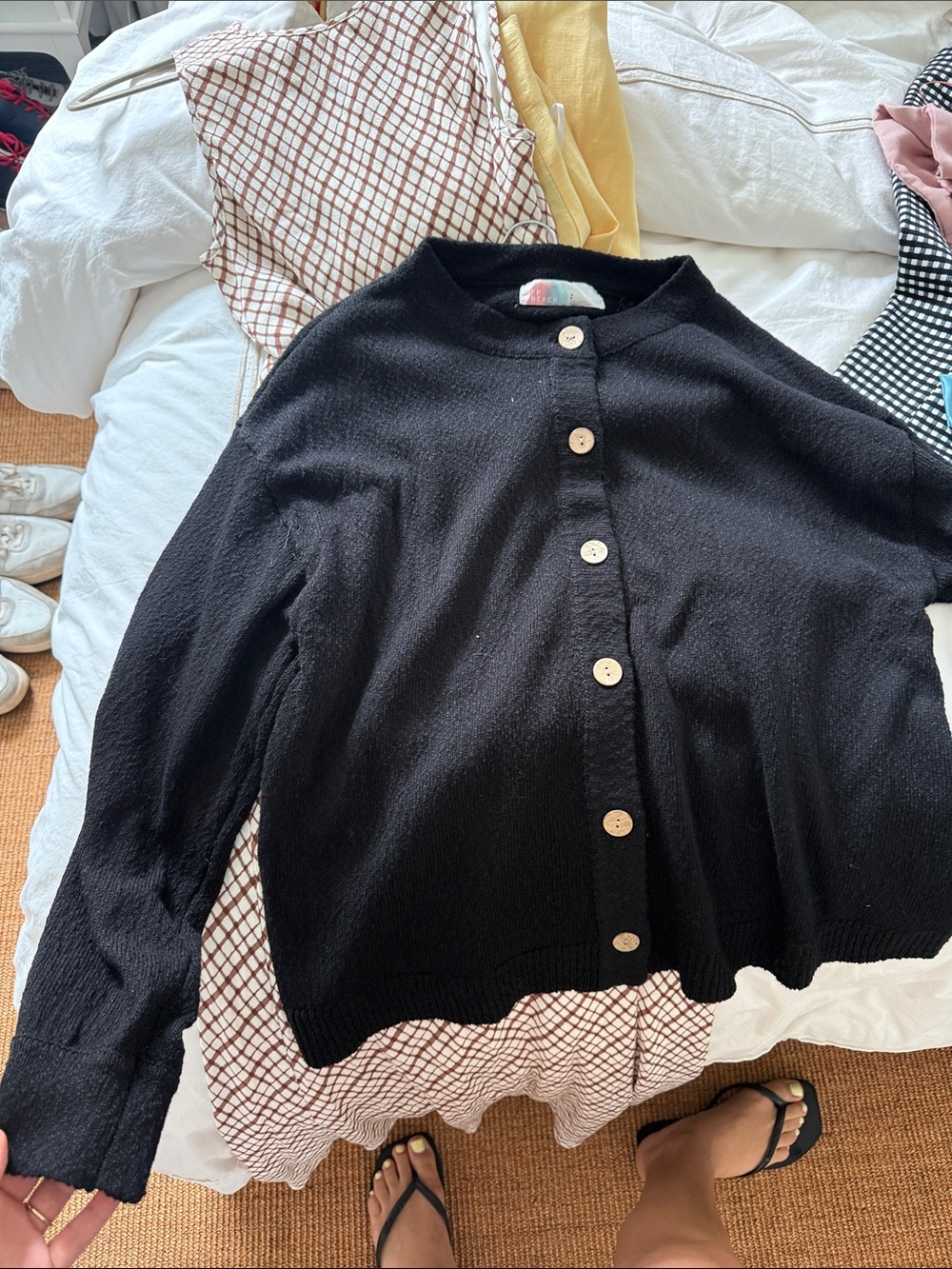 free people beach sweater and skort matching set